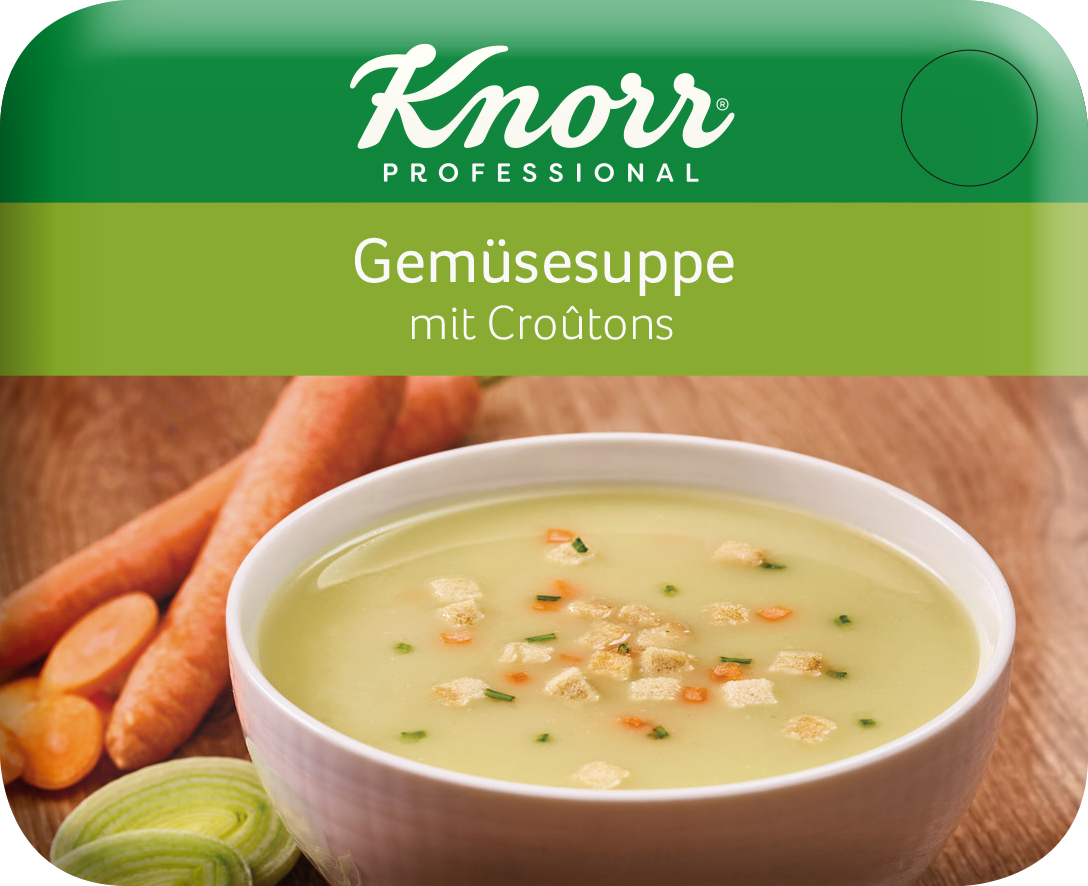 Knorr Gemüsesuppe mit Croutons