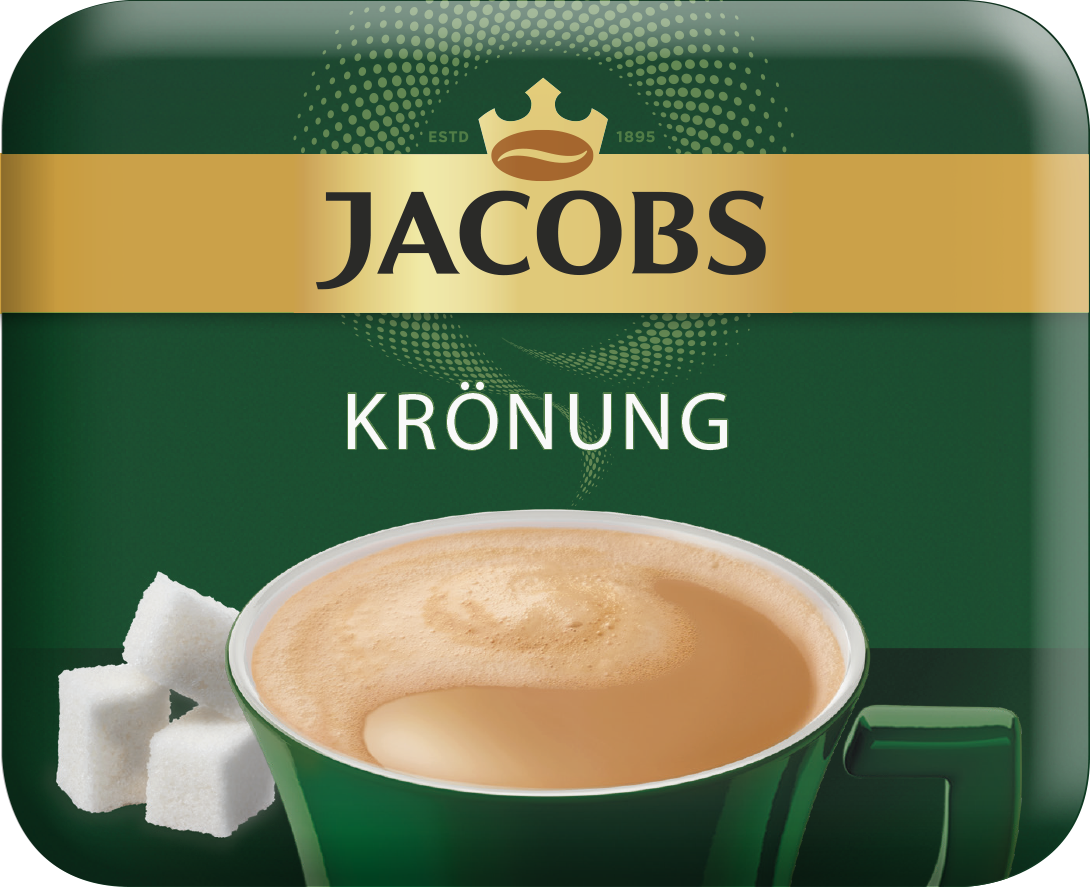 Jacobs Krönung Weiß mit Zucker