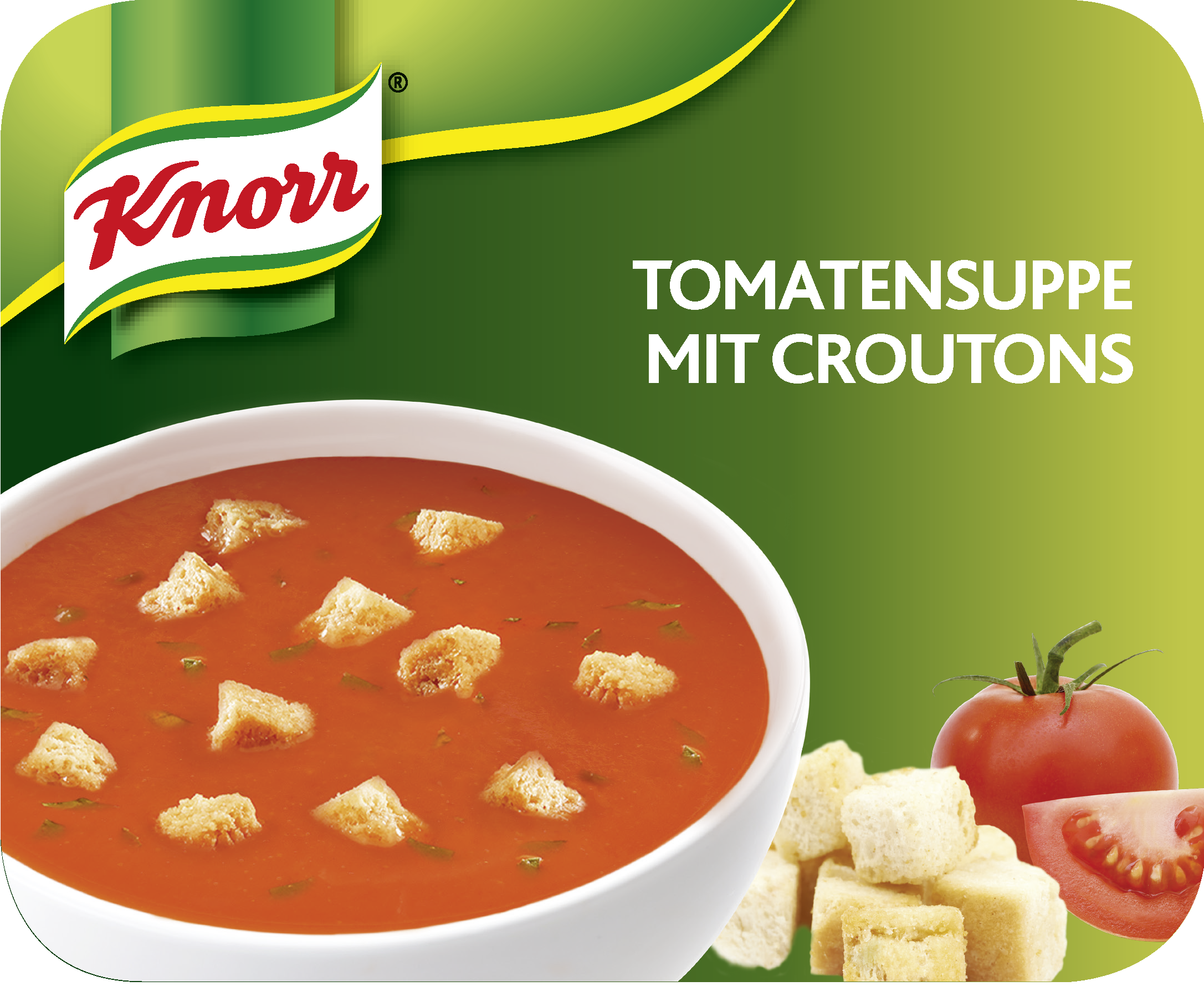 Knorr Tomatensuppe mit Croutons