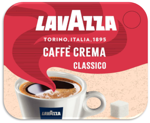 Lavazza Caffé Crema Schwarz mit Zucker